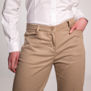 PANTALON DAMA GABARDINA STRECH FIT – KHAKI
