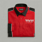 CAMISA/BLUSA M.CORTA ESCUDERIA 2  ROJO/NEGRO