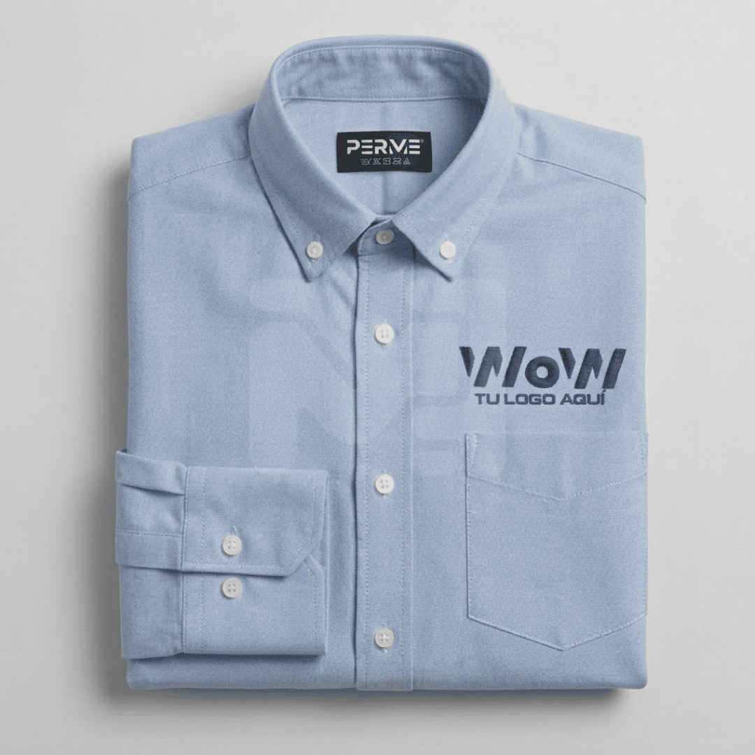 CAMISA / BLUSA OXFORD AZUL