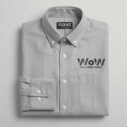 CAMISA/BLUSA OXFORD GRIS