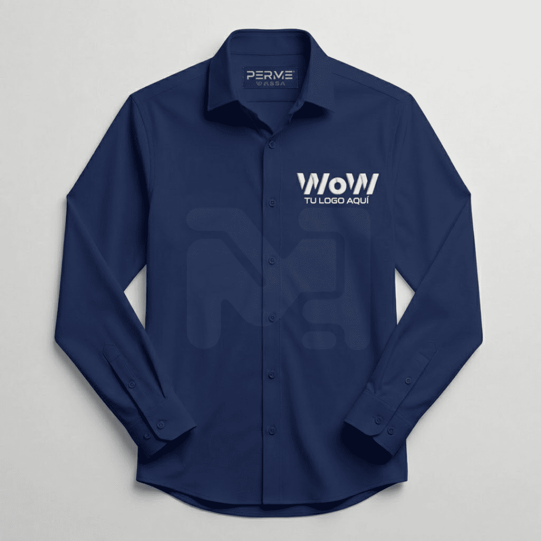 CAMISA/BLUSA PREMIUM ANTIARRUGAS AZUL