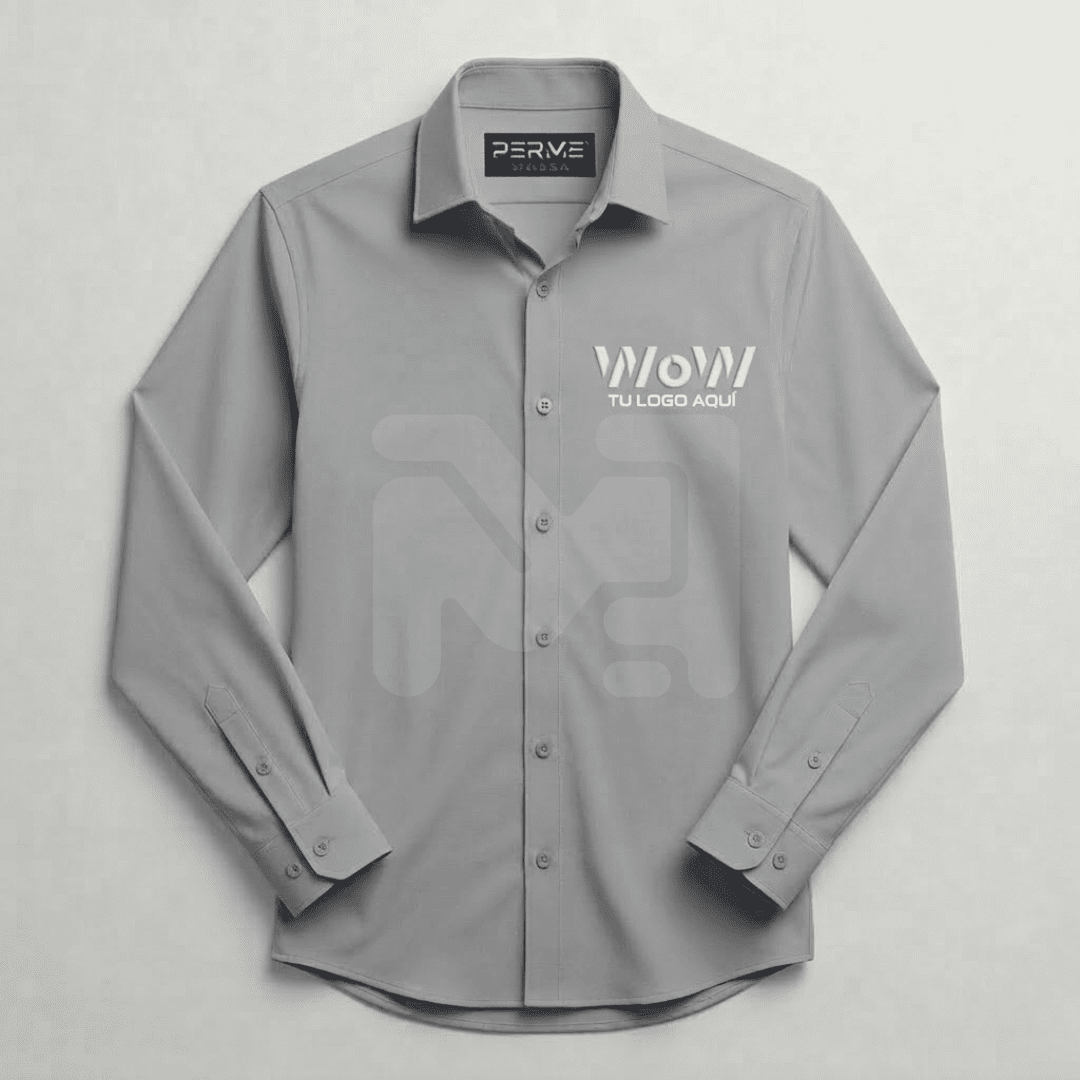 CAMISA/BLUSA PREMIUM ANTIARRUGAS GRIS