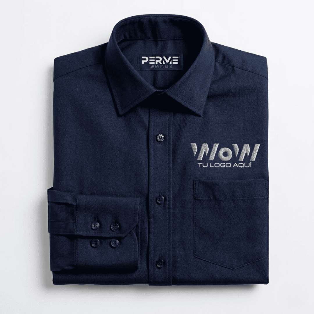 CAMISA / BLUSA GABARDINA AZUL