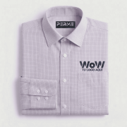 CAMISA / BLUSA CON MICROCUADROS LAVANDAS