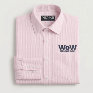 CAMISA / BLUSA CON MICRORAYAS ROSA