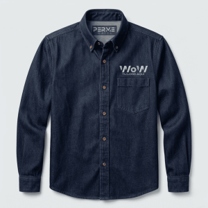 CAMISOLA MEZCLILLA 14 OZ INDUSTRIAL - AZUL MARINO
