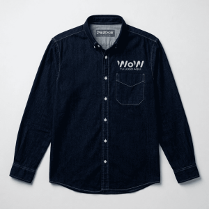 CAMISOLA MEZCLILLA 8.5 OZ INDUSTRIAL - AZUL MARINO
