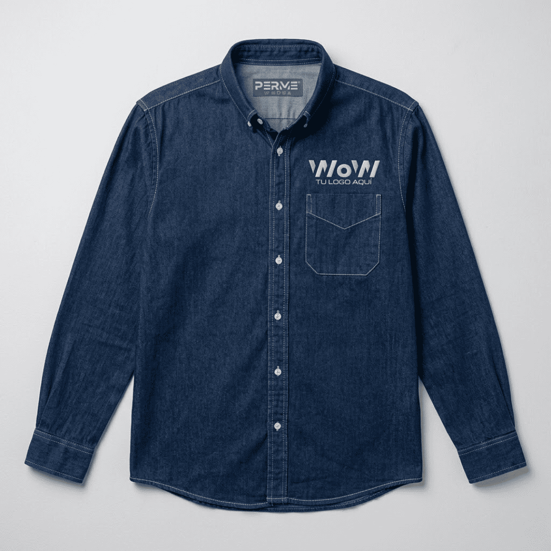 CAMISOLA MEZCLILLA CA. 7.5 OZ INDUSTRIAL – AZUL STONE