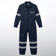 OVEROL INDUSTRIAL CON REFLEJANTES – AZUL / GRIS