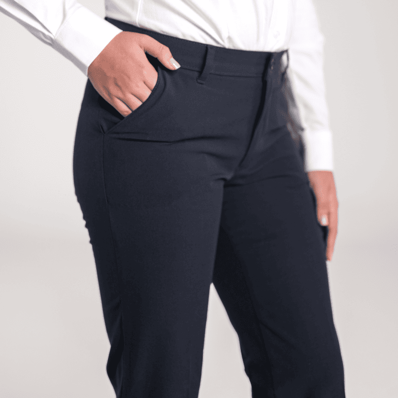 PANTALON DAMA DE VESTIR AZUL M.