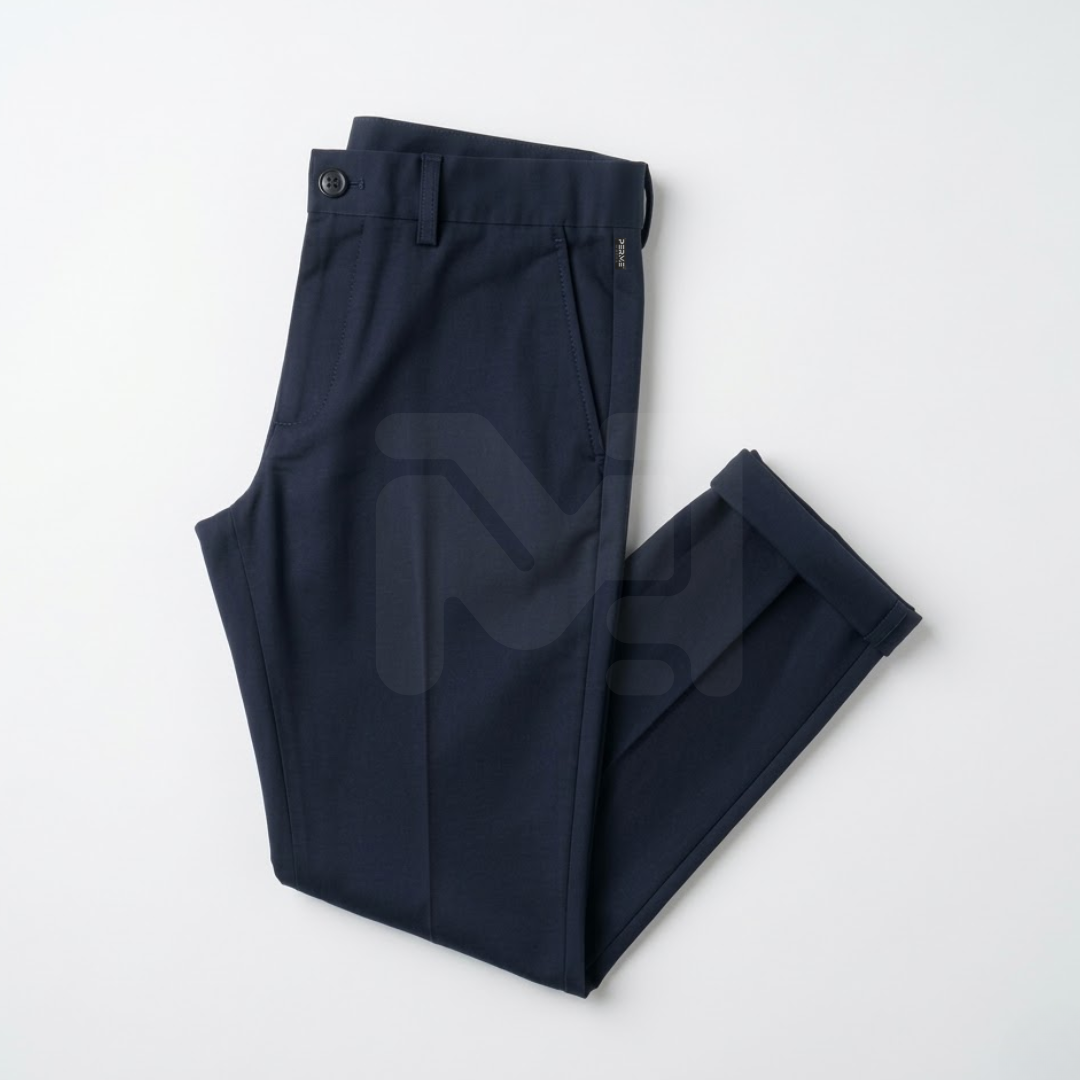 PANTALON DAMA DE VESTIR AZUL M.