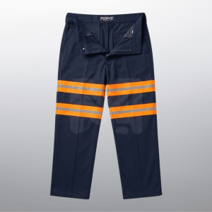 PANTALON GABARDINA INDUSTRIAL C/REFLEJANTES NARANJAS
