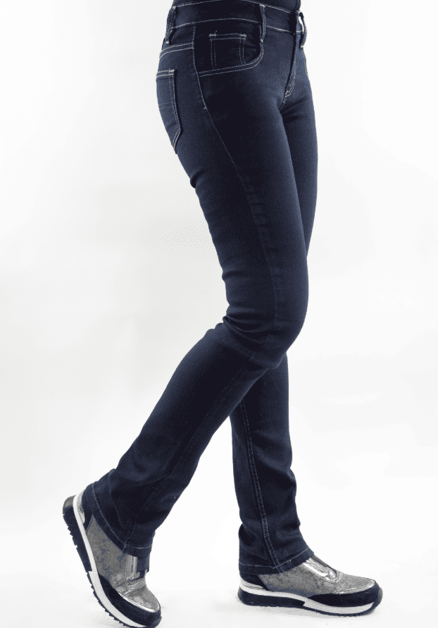 PANTALON DAMA MEZCLILLA SPANDEX AZUL STONE