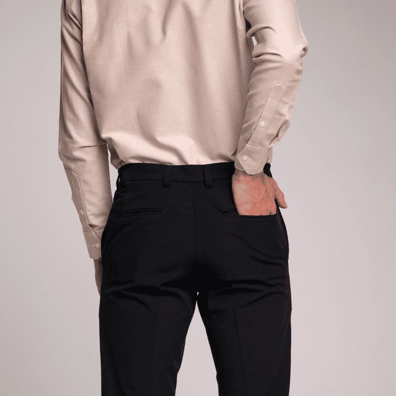 PANTALON CABALLERO DE VESTIR NEGRO