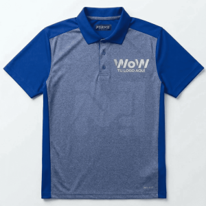 PLAYERA CA. TIPO POLO DRY-FIT M. CORTA COMBINADA - COLORES