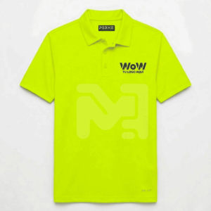 PLAYERA CA. TIPO POLO DRY-FIT M. CORTA NEON - COLORES