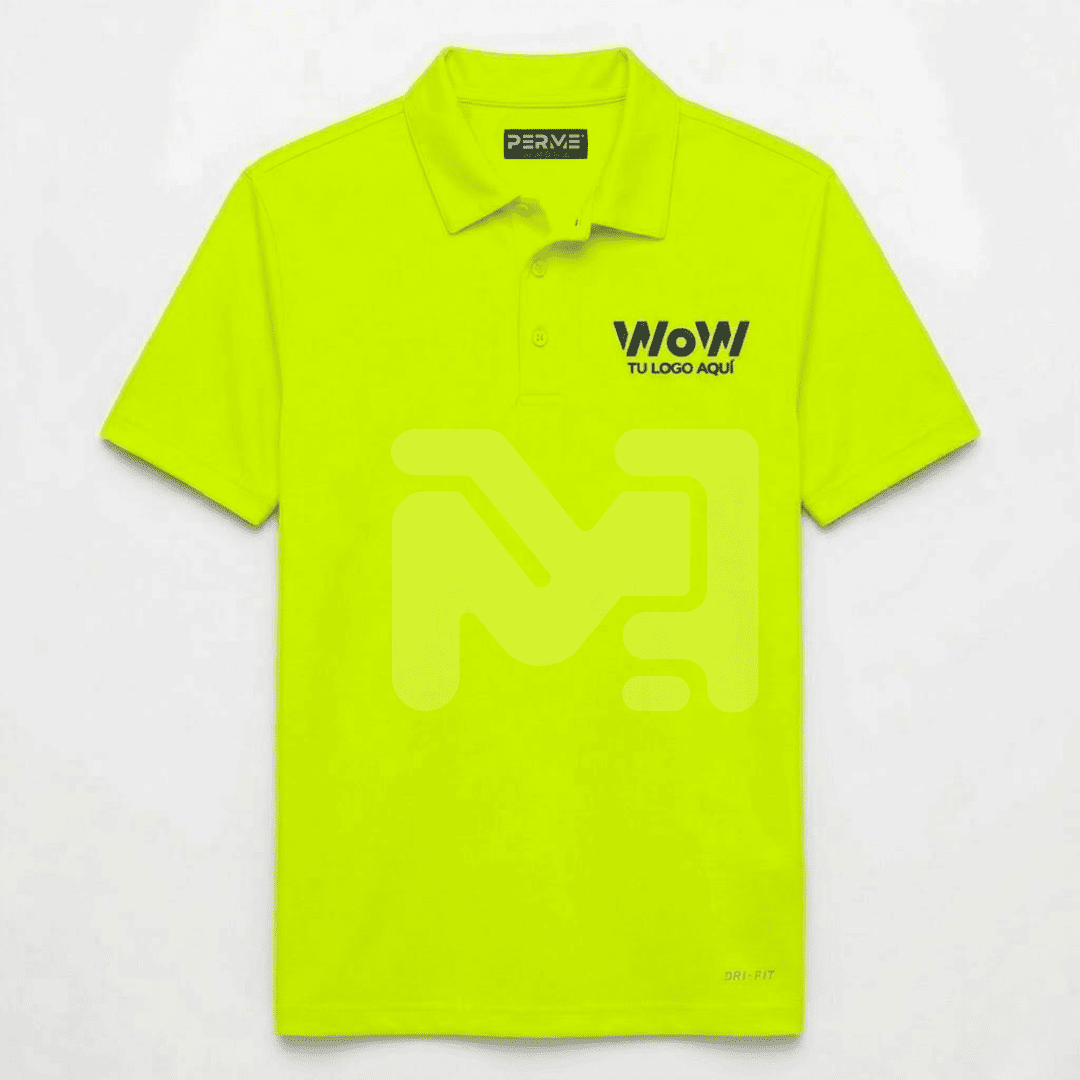 PLAYERA CA. TIPO POLO DRY-FIT M. CORTA NEON – COLORES