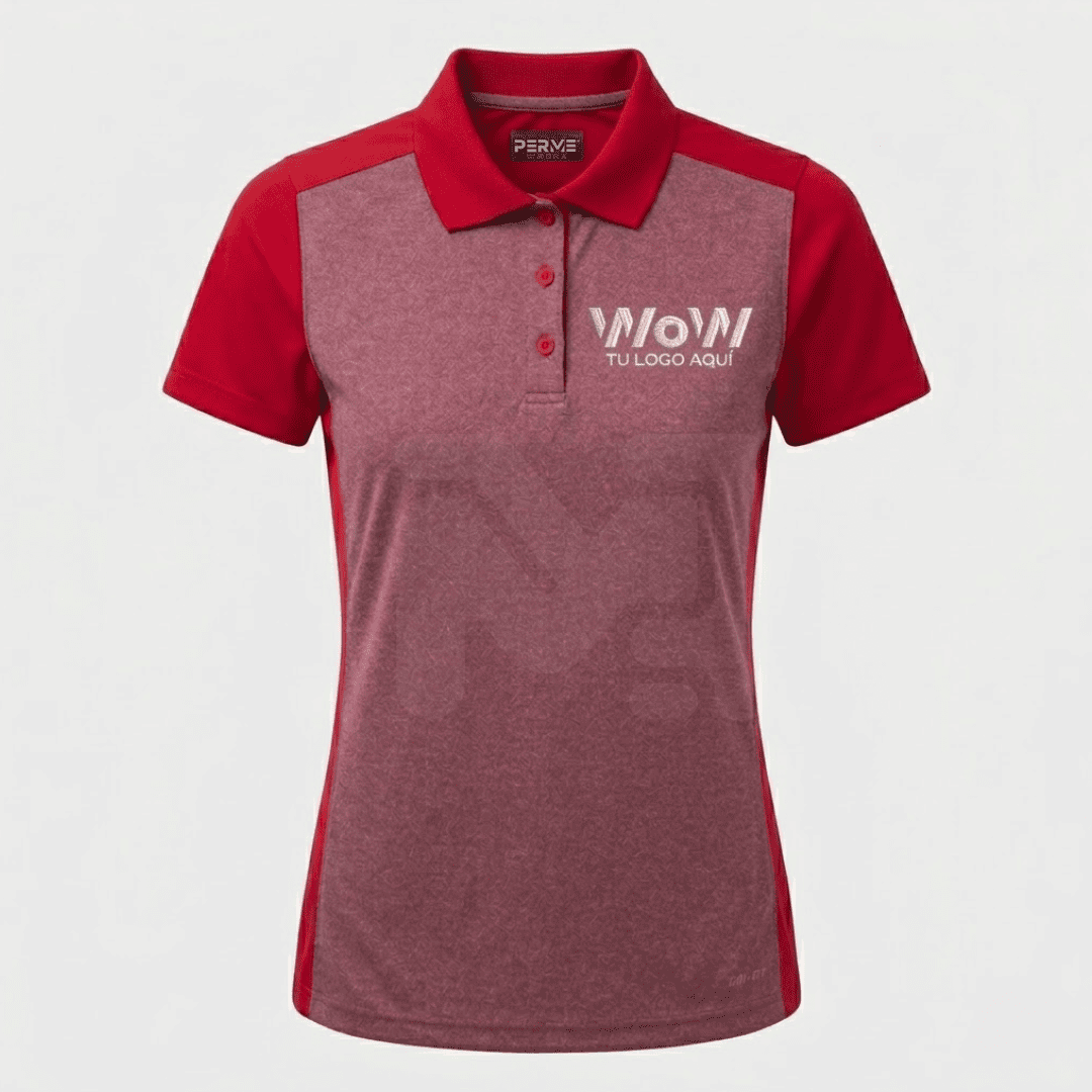 PLAYERA DA. TIPO POLO DRY-FIT M. CORTA COMBINADA – COLORES