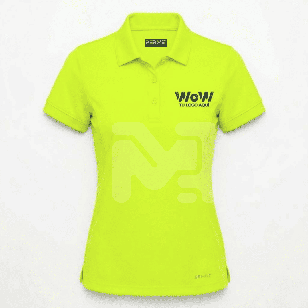 PLAYERA DA. TIPO POLO DRY-FIT M. CORTA NEON – COLORES