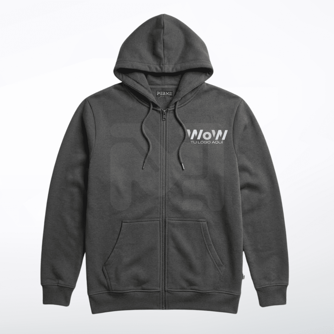 SUDADERA UNISEX C/CIERRE (ALGODON) – COLORES