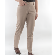 PANTALON DAMA GABARDINA STRECH FIT – KHAKI
