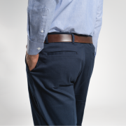 PANTALON CABALLERO GABARDINA STRECH FIT – AZUL  M.