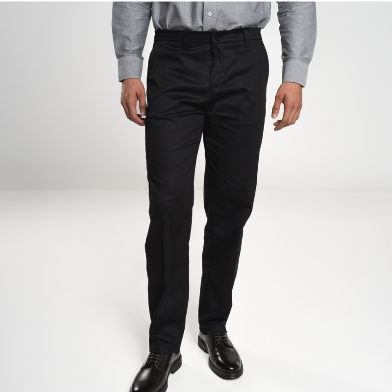 PANTALON CABALLERO GABARDINA STRECH FIT – NEGRO